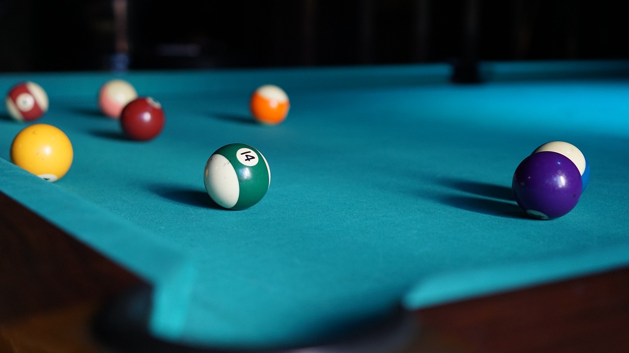 Professional billiards setting perfect for entertainment venues